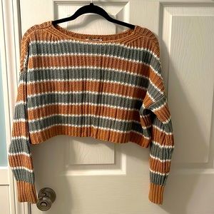 American Eagle cropped knit sweater